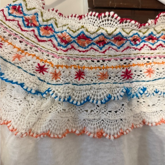 Free People Siesta Fiesta
Pullover Blouse colorway-natural white  sz Xs guc - Picture 8 of 9